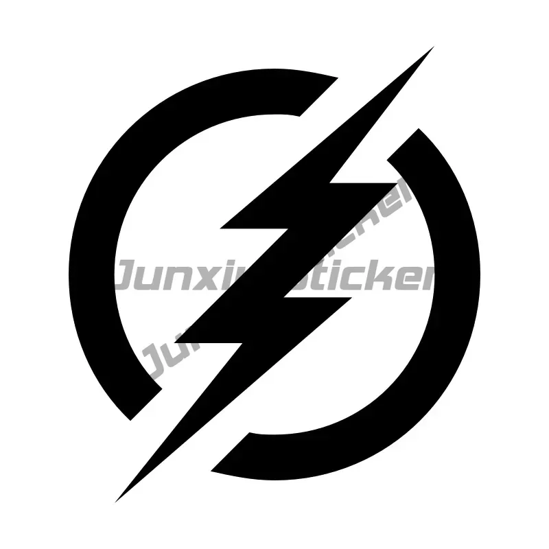 Personality Battery Electric Symbol Lightning Charging Symbol Vinyl Decal Car Cover Scratch Sticker Accessory