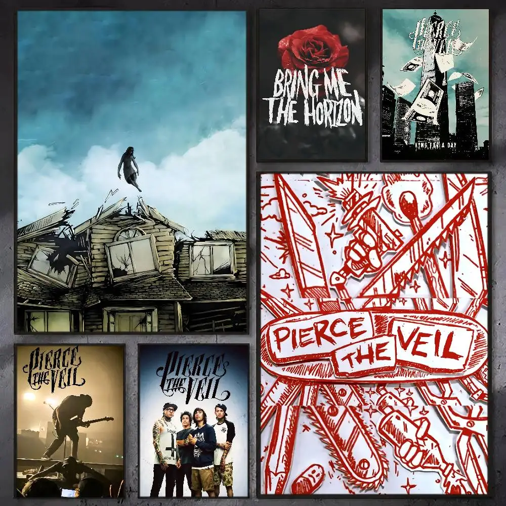 Singer Band P-pierce The-Veil Posters HD Print Vintage Wall Art Decor for Home Study Room