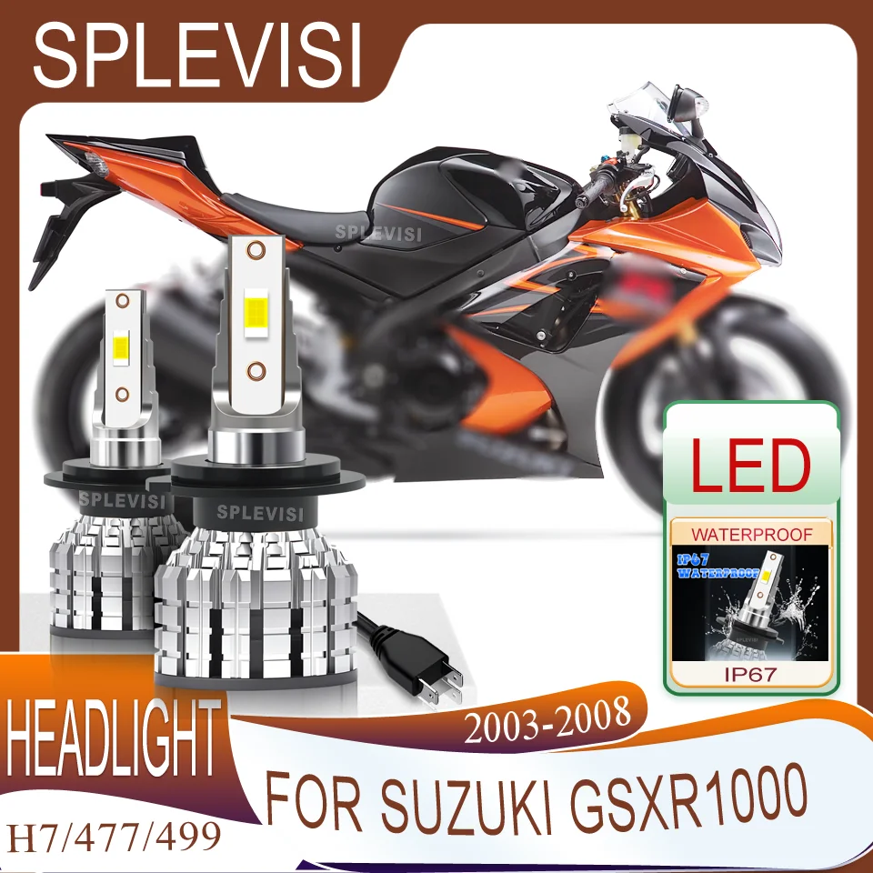 

High-Performance polarity for Reliable Night Use LED H7 Motorcycle Headlight For Suzuki GSXR1000 2003 2004 2005 2006 2007 2008