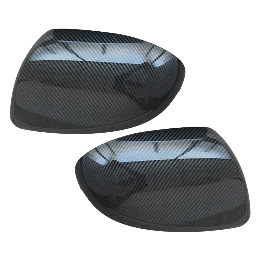 1 Pair Carbon Fiber Texture ABS Car Side Rearview Mirror Cover Cap Fit for Mazda 3 6 2 Demio DE 2008 2009 2010 2011 2012