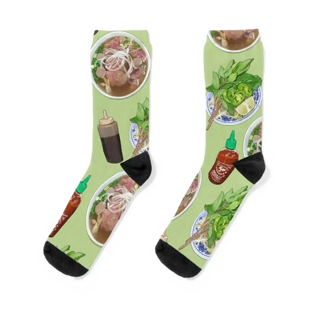 Love Pho Socks loose halloween Men's Women Socks Men's