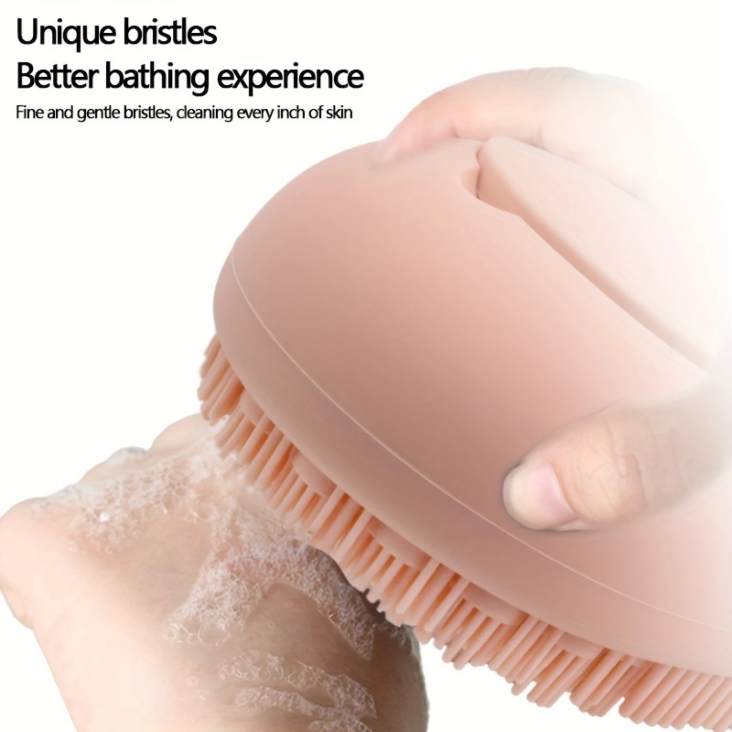 2-delige Zachte Siliconen Badborstelset Met Douchegel Dispenser-Zachte Exfoliërende En Massage Body Scrubber, Ultieme Douche Exp