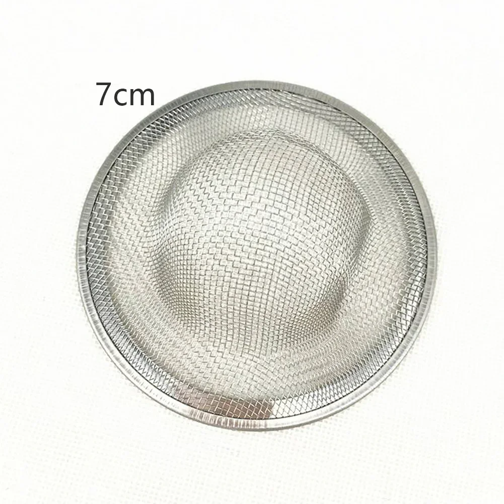 Sink Strainer Stainless Steel Hair Catcher Stopper Bathtub Shower Drain Hole Filter Mesh For Sink Bathroom Kitchen Accessories