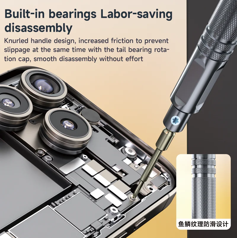 XZZ IP17 Series Screwdriver Magnetic Adsorption Tight Batch Comfort Holding Handle Built-in Bearing Mobile Phone Repair