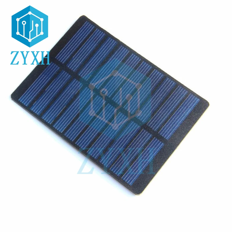 Mini 1.3W 5V Panel słoneczny 0-260mA polikrzem Silicoon Power Bank baterii ładowania przenośny układ słoneczny lampa domowa zabawki DIY