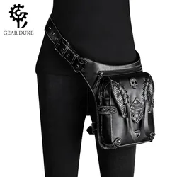 Vintage Steampunk Motorcycle Leg Bag Women Water Repellent Rock Gothic Biker Bags Packs Victorian Drop Leg Pouch