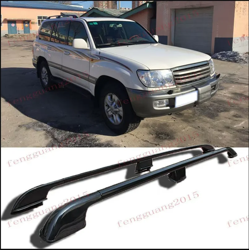 

Для Toyota Land cruiser LC100 1998-2007, направляющая для крыши в заводском стиле, стойка из нержавеющей стали черного цвета