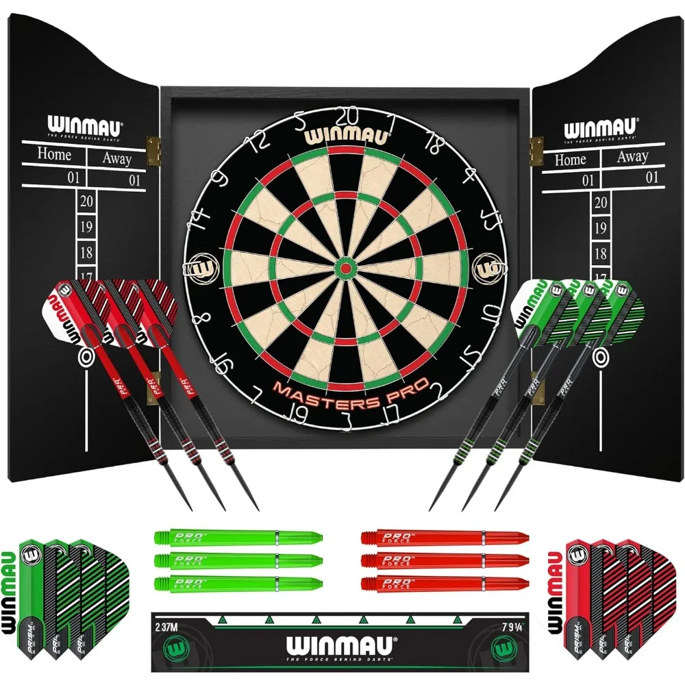

Дартс — набор дартс Masters Pro Premium Bristle — включает дартс, дартс, полеты, дрелы и больную полоску — профессиональный S