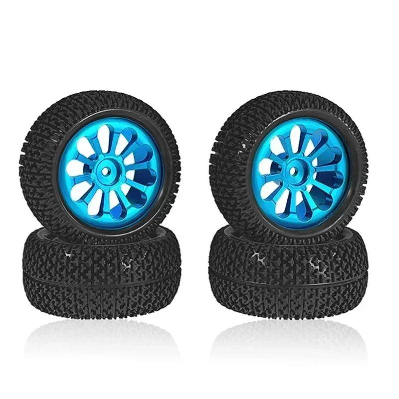Pneu de jante de roue en métal de 86mm, 4 pièces, pour Wltoys 144001 124019 A959 SCY 16101 MJX 14209 16207 JJRC Q130A RC, pièces de mise à niveau de voiture