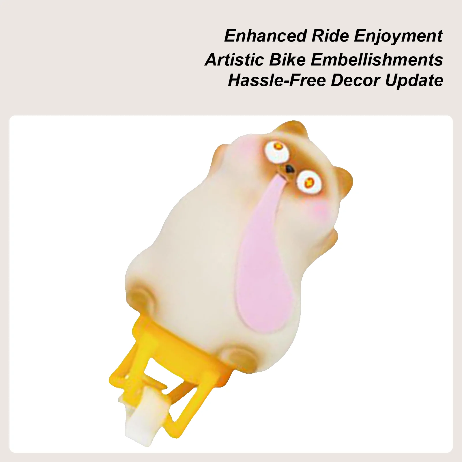 

Bike Handlebar Ornament Cartoon Animal Cute Handlebar Decoration For Bikes Waterproof Cycling Accessory For Stem Kids Helmet