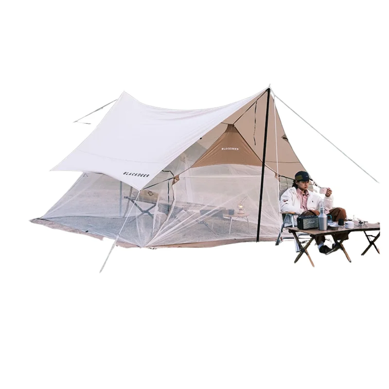 

Outdoors Summer Canopy Mosquito Net 5-8 People Camping and Picnicking in the Wilderness Ventilation and Breathability Mesh Tent