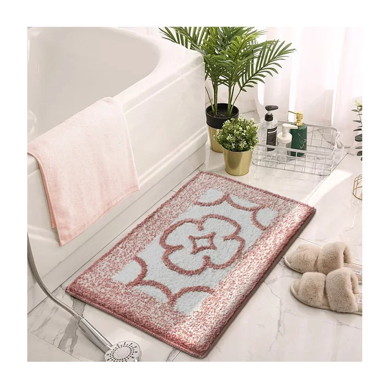 l bathroom mat household tufted carpet non-slip mat absorbent mat for bathroom door