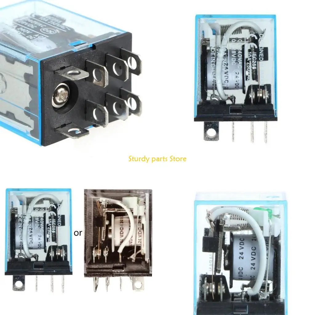 

97QC MY4NJ LY2NJ MY2NJ Power Intermediate MY4N-J AC 220V for DC 24V 10A 8 Pin