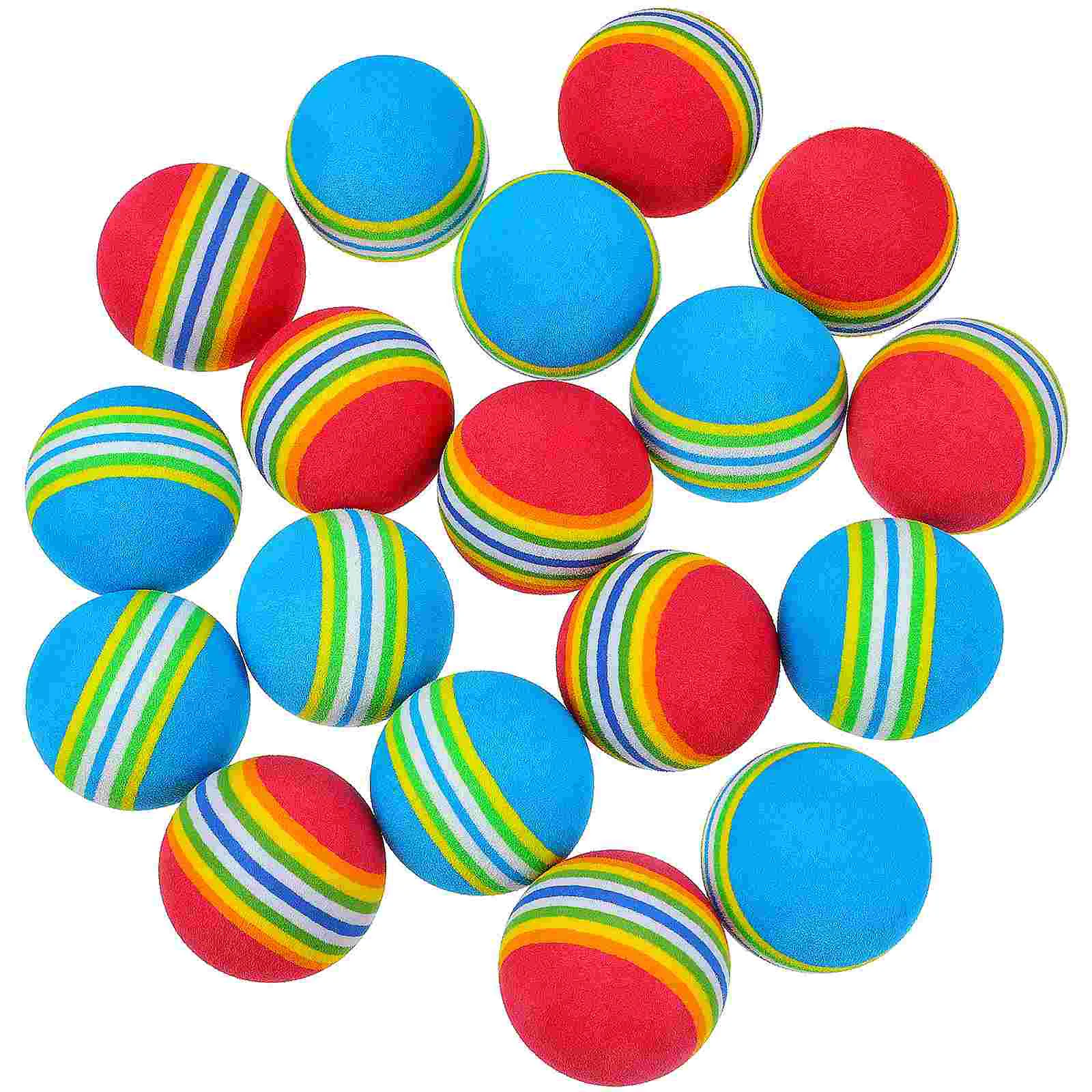 

26 Pcs Golf Balls Rainbow Colorful Practice Portable Indoor Small Training Distance Child