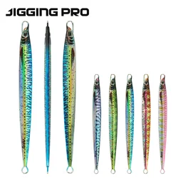JIGGINGPRO 60g 80g 100g 3D Printing Speed Jig Metal Jigging Lure Fishing Bait Saltwater Fishing Lure