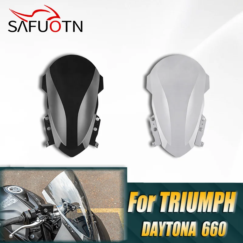 

Motorcycle Wind Deflector Shield Bubble Windshield Windscreen Baffle For Triumph Daytona 660 2024 2025