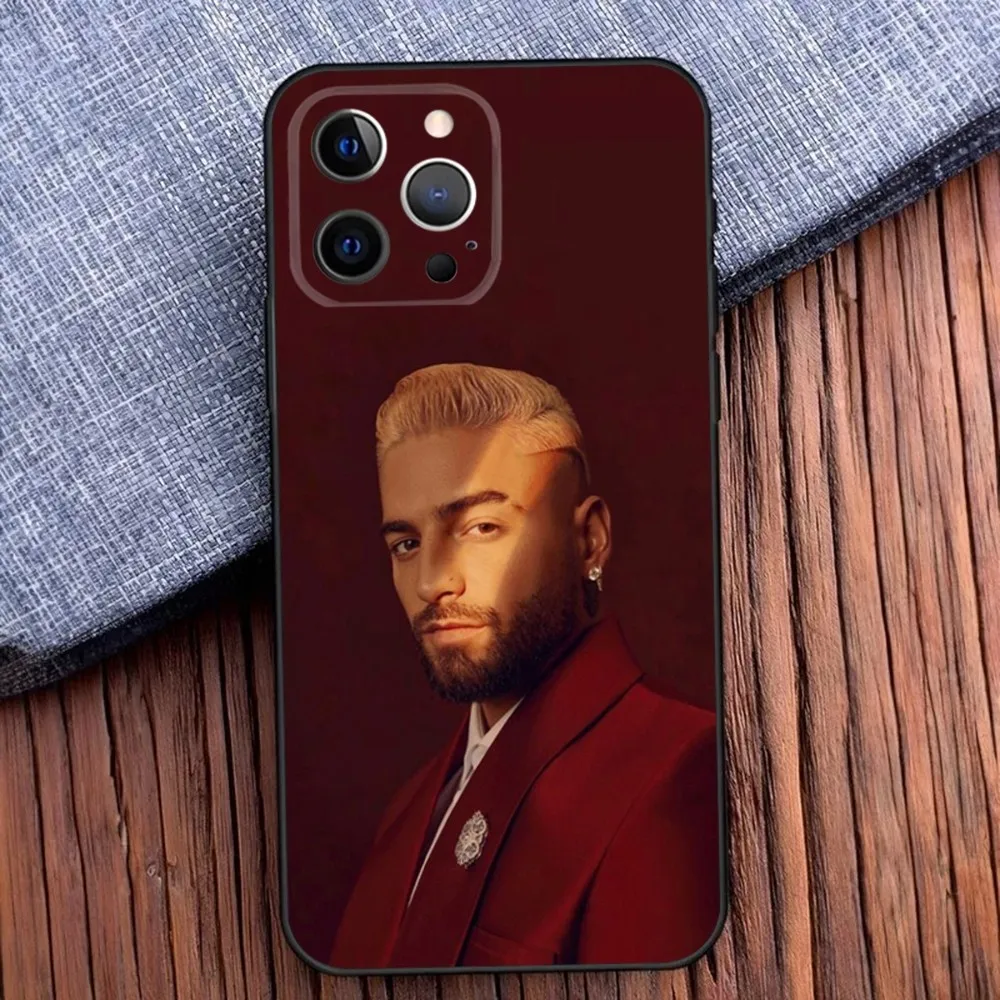 Singer M-Maluma Phone Case For iPhone 16,15,14,13,12,11,Pro,X,XS,Max,XR,Plus,Mini Soft Black Cover