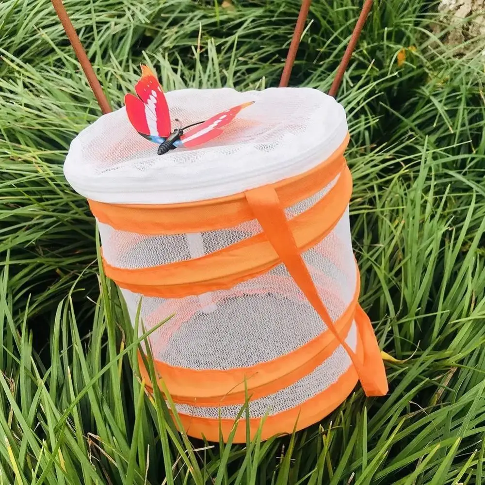 Collapsible Butterfly Habitat Mesh Cage Breathable Ventilated Insect Cage Educational Butterfly Net Kids Science Project