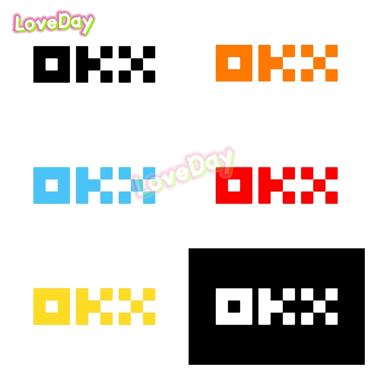 F1 سباق الراعي شعار OKX دراجة نارية خوذة ملصق سيارة ملصق الفينيل الرياضة جسم السيارة الديكور صائق #2