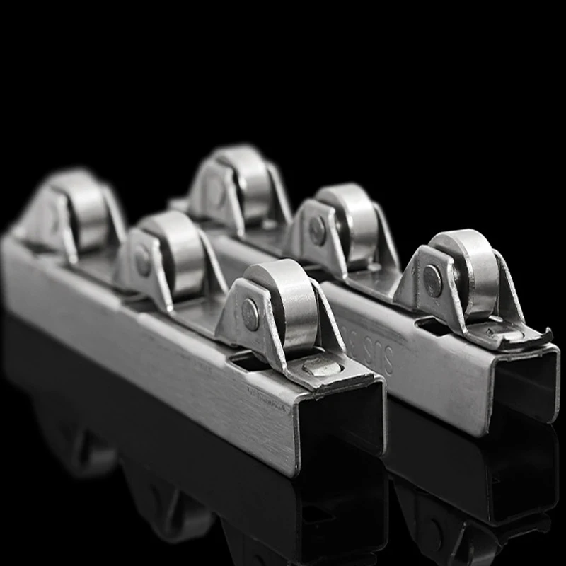 

8 10mm Thick Glass Sliding Door Wheel Frameless Balcony Window Copper Roller Cabinet Display Case Glass Door Wheel Three Wheel