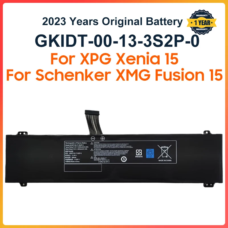 11.4V 8200mAh GKIDT-00-13-3S2P-0 Battery For XPG Xenia 15 For Schenker XMG Fusion 15 XFU15L19 GKIDT-03-17-3S2P-0