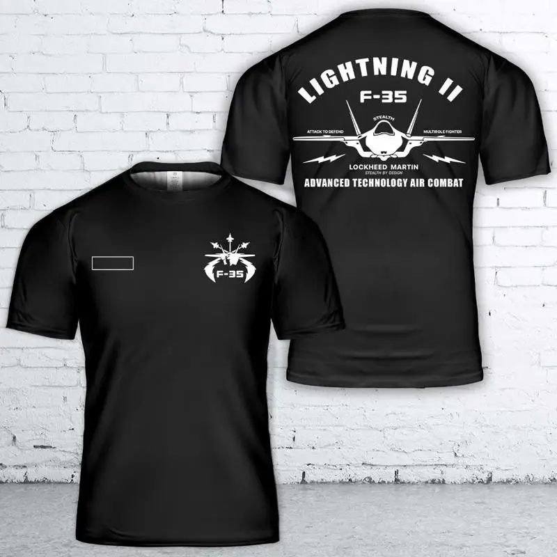 Image of Benutzerdefinierte Name Stealth Fighter F-35 Lightning II T-Shirt 3D