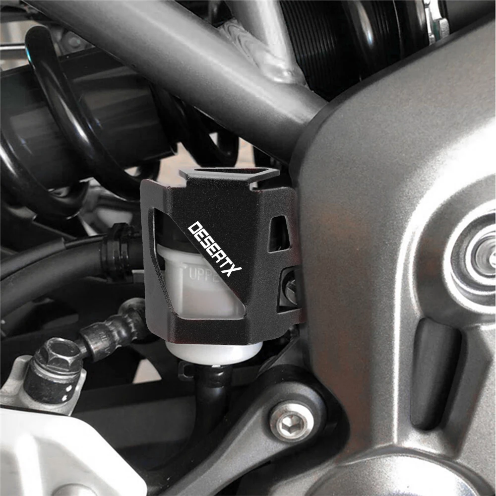 

For DUCADI Desert X DesertX Desert-X 2022 2023-2025 Motorcycle Accessories CNC Rear Brake Fluid Reservoir Cover Guard Protector