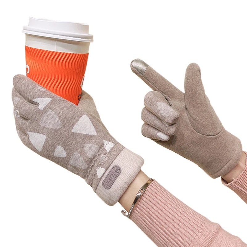 Winter Warm Gloves Touchscreen Gloves for Riding Windproof Full Finger Gloves