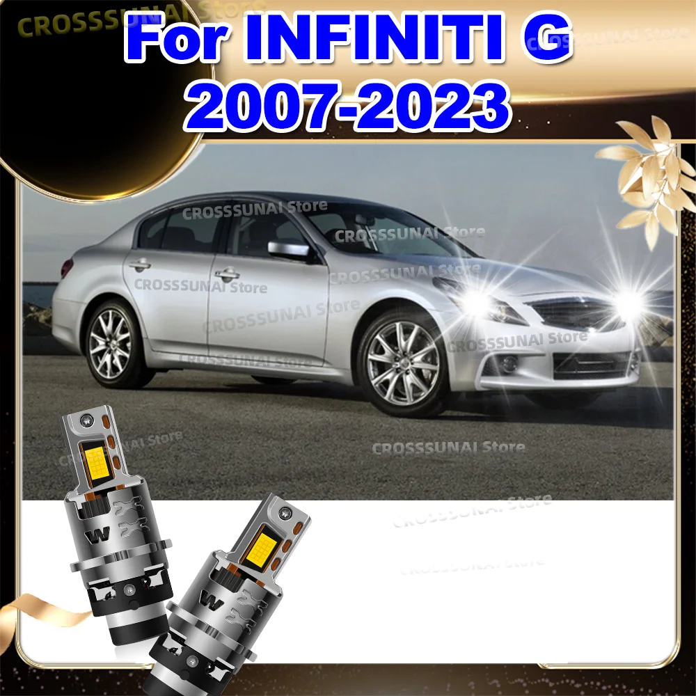 

Led Headlight Bulbs 12V Canbus 50000LM Auto Lights 6000K For INFINITI G 2007-2023 2008 2009 2010 2011 2012 2013 2014 2015