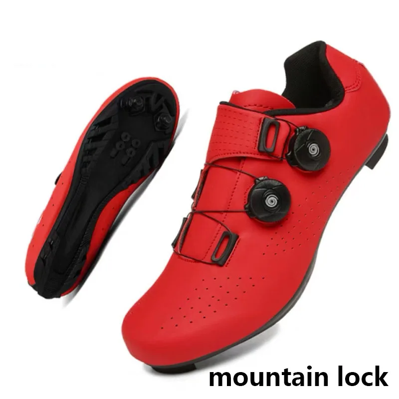 New Cycling Sneaker 2024 Mtb Pedal Bicycle Shoes Man Women Flat Mountain Cycling Shoes Cleat Shoes Speed Footwear Selflocking