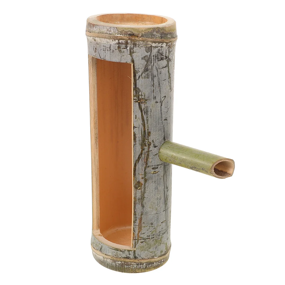 

Bamboo Handmade Water Fountain Bamboo Tube Spout Japanese Zen Garden Aquarium Pond Water Feature Zen Japanese Fountain