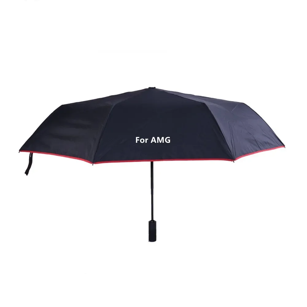 Original for Mercedes-Benz AMG special car RED umbrella automatic folding tri-fold car umbrella