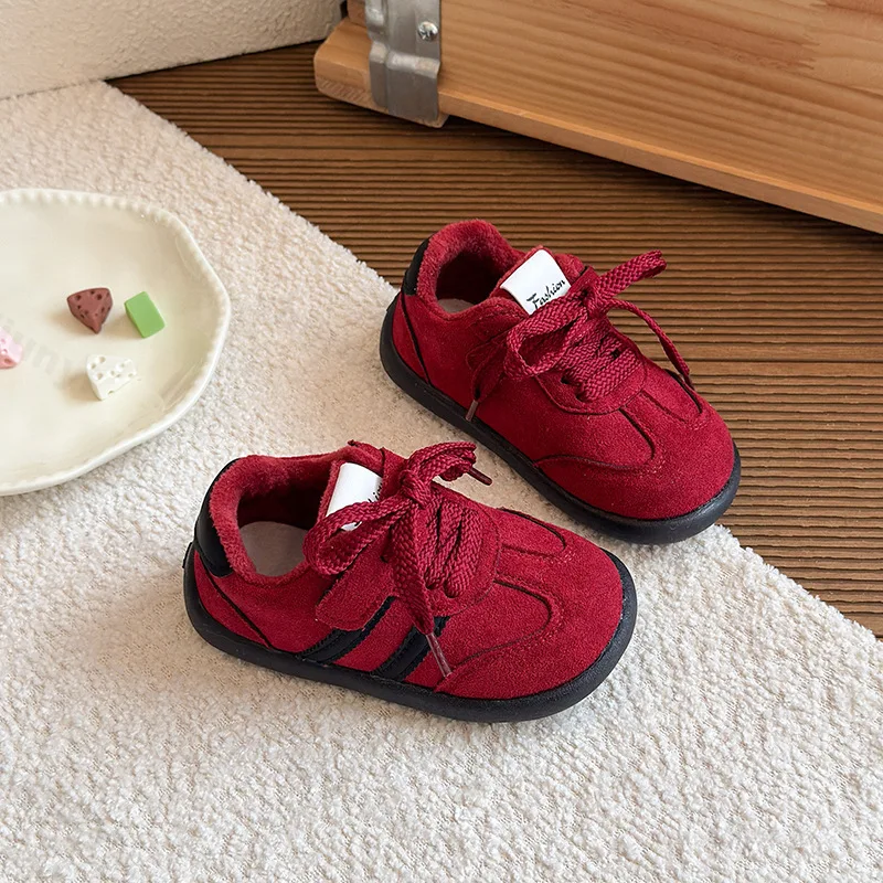 الأطفال أحذية قطنية غير رسمية خريف شتاء 2025 جديد بنين بنات أحذية رياضية الرجعية الاطفال عدم الانزلاق الدافئة أفخم موضة أحذية رياضية #2