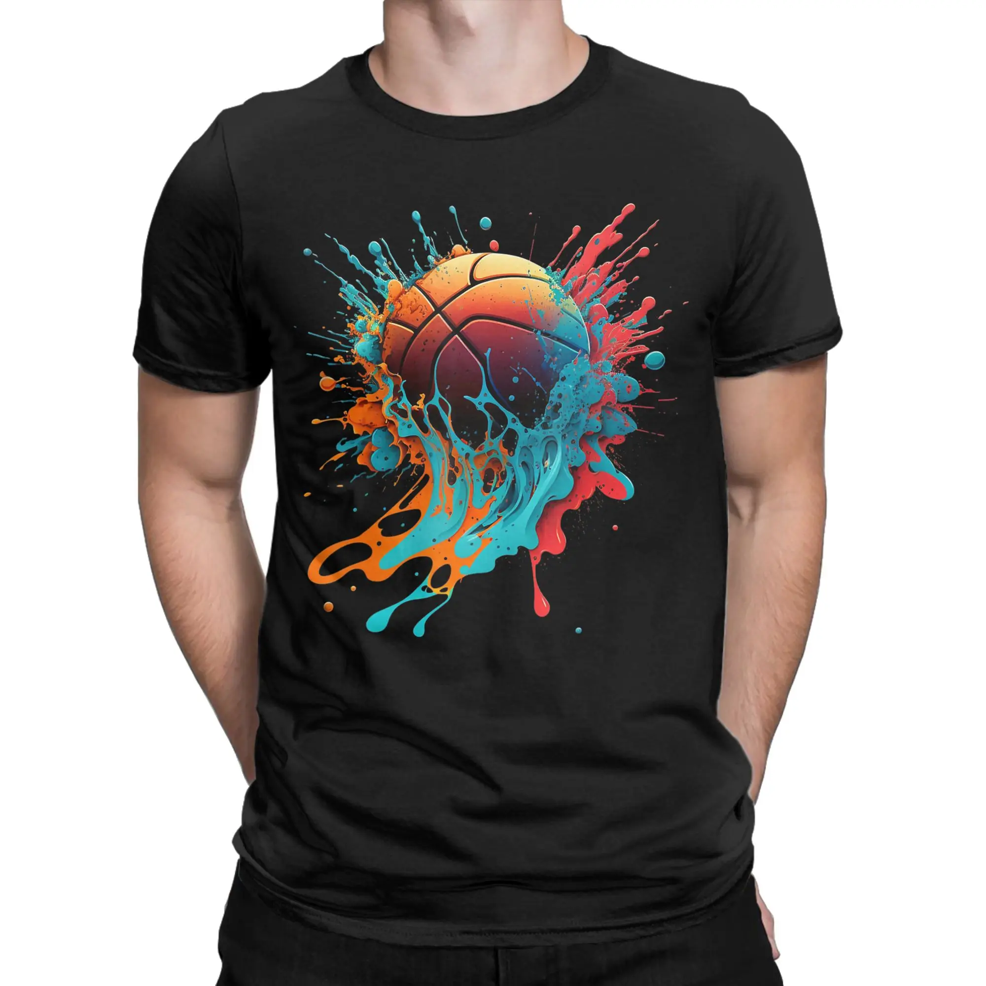 Basketball Splash Baller Basketball Player Team Player  T Shirts 100% Cotton Hip Hop Tshirt For Mens Short Sleeve Casual Tops