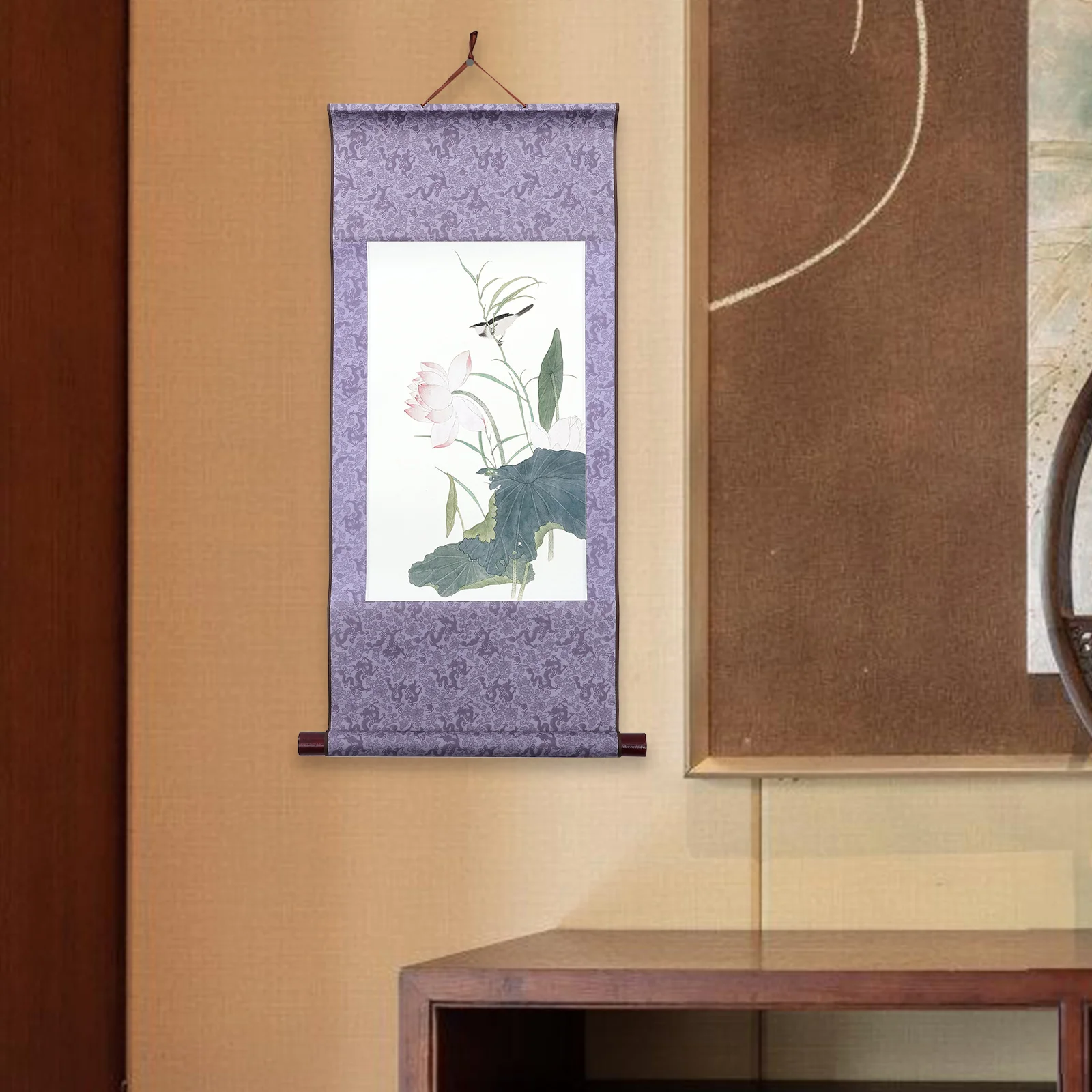 

2pcs Blank Hanging Scroll Paper Chinese Calligraphy Painting Art Diy Mounting Craft Practice Wall Decor Supply