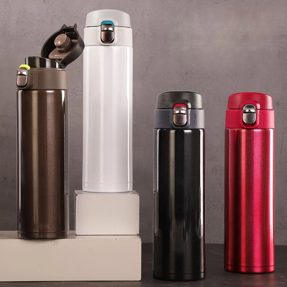 

500-метровый изолированный термос из нержавеющей стали, герметичный, не содержит BPA, подходит для горячих и холодных напитков, портативная бутылка для воды на открытом воздухе