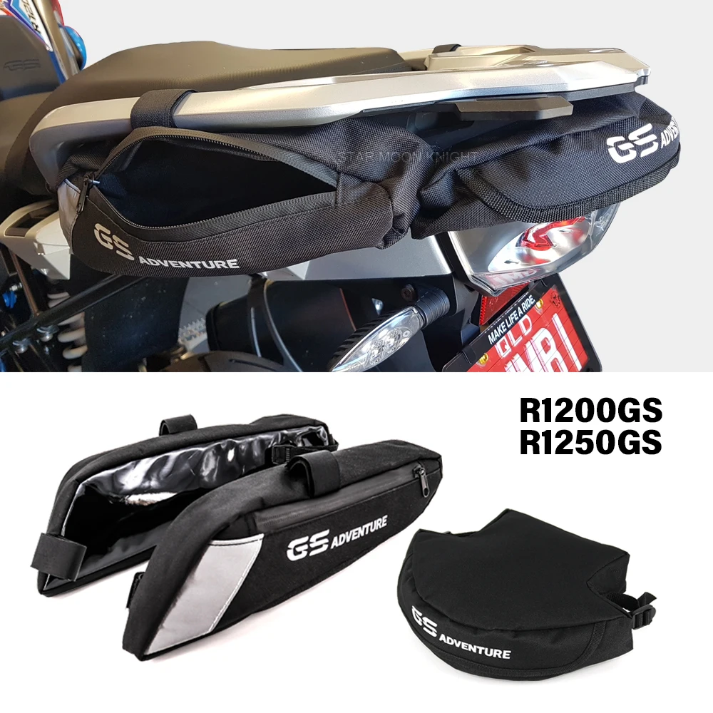 

For BMW R1250GS R1200GS LC (2013-) R 1250 GS 1200 Luggage Rack Side Bag Maintain Tool Waterproof Bags Motorcycle Accessories