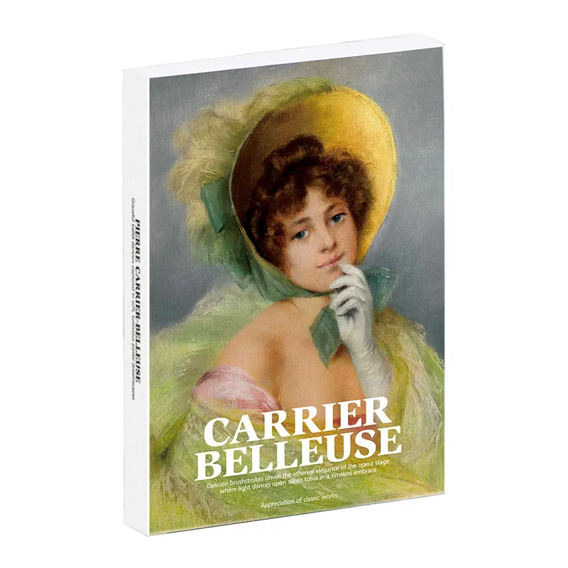 30Pcs Pierre Carrier-Belleuse Oil Painting Postcards Retro Greeting Message Card Gift Wish Card For DIY Journal Scrapbook Decor