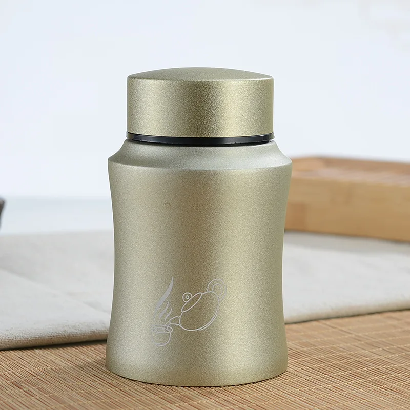 Tragbare Edelstahl versiegelte Tee dosen, Reise vorrats behälter, Kaffeebohnen, 70*115mm