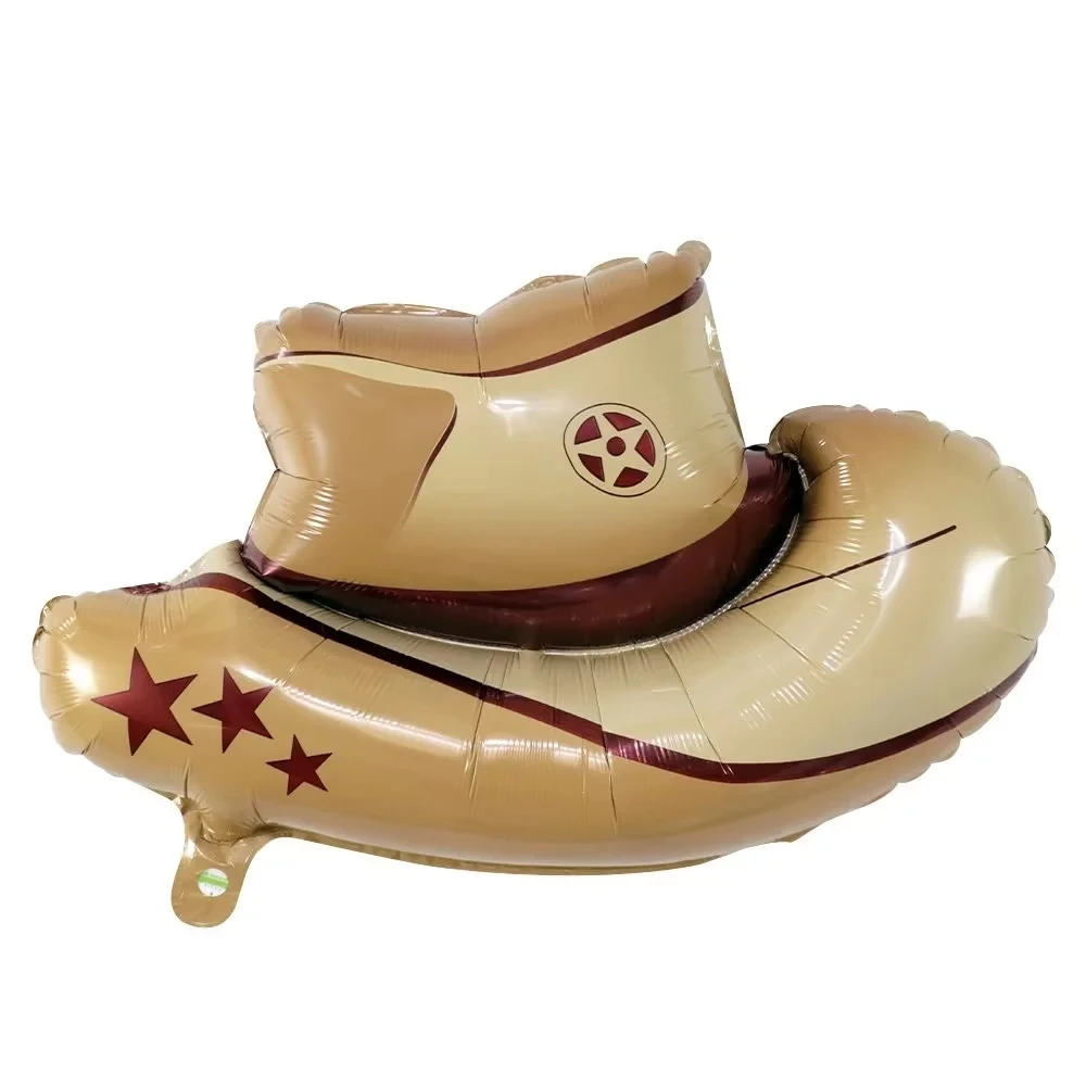 Western Theme Party Balloons Cowboy Boots Cowboy Hat Foil Balloons Western Birthday Party Decoration Balloons