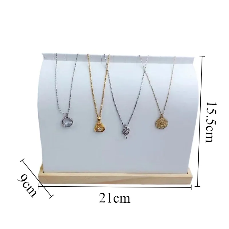 حامل قلادة من الخشب الصلب، حامل تخزين قلادة بسيط، رف عرض المجوهرات الفاخرة، منظم المجوهرات