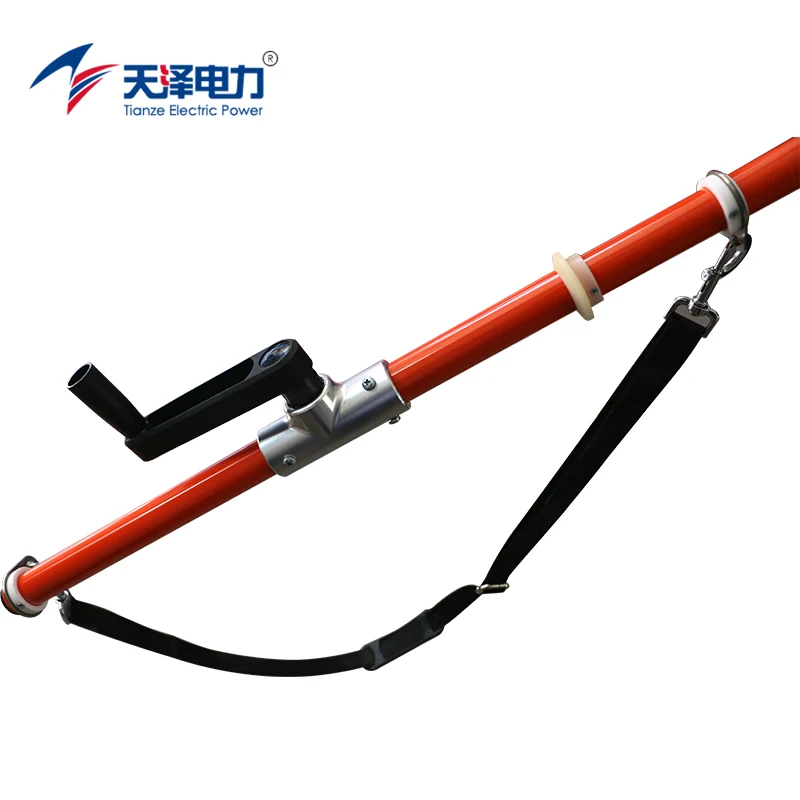 HIWS-240A-KV Industrial DIY Telescopic Cable Stripper Tool Hot Stick For HV Insulation Operating Rod Supported