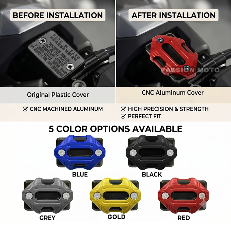 Motorcycle CNC Front Brake Reservoir Fluid Tank Cover Oil Cup Cap For Honda PCX160 PCX150 PCX125 PCX 160 150 125 Accessories