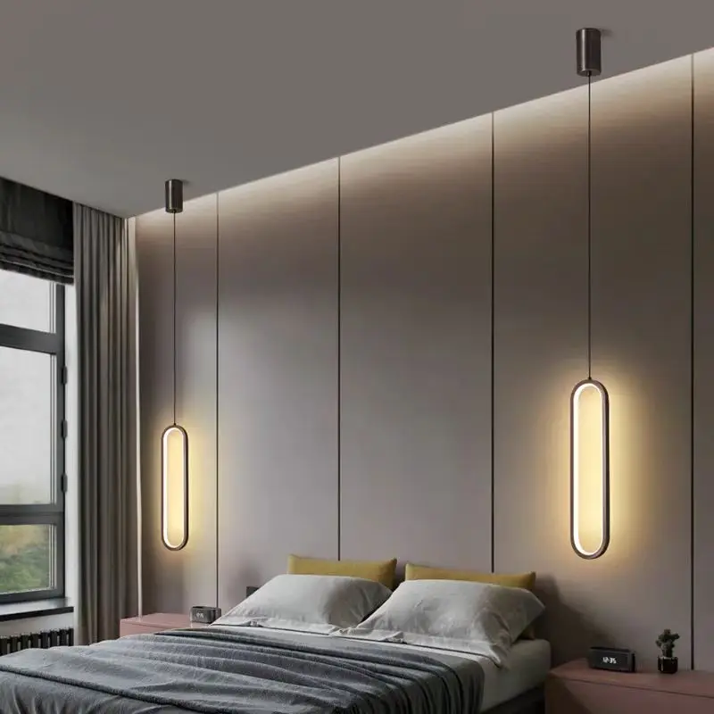 

Modern LED Pendant Light Gold Black For Living Dining Room Bedroom Bedside Chandelier Hanging Lamps Home Decor Fixtrue Lustre