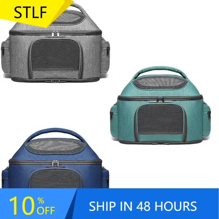 

STLFHot Sale Fashion Lightweight Oxford Fabric Pet Tote Carrier Bag with Zipper Closure Solid Pattern for Cats Weekend Use