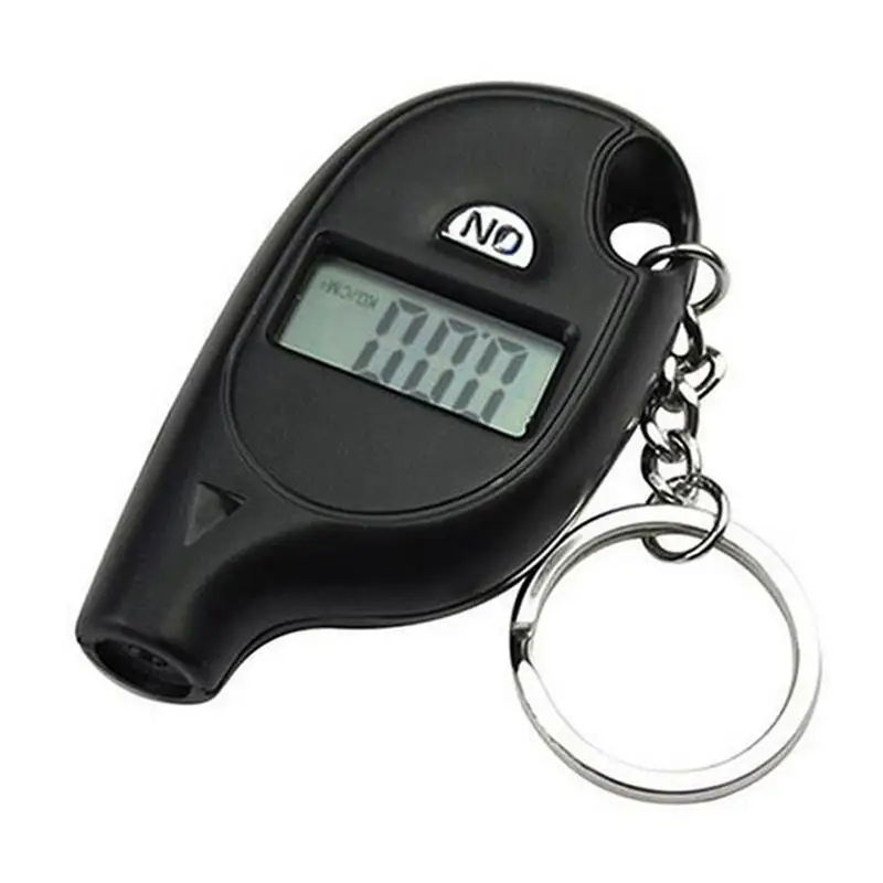 

Mini Keychain Style Tire Gauge Digital Lcd Display Tire Air Pressure Tester Meter Auto Car Tire Compulsion Monitor No Battery