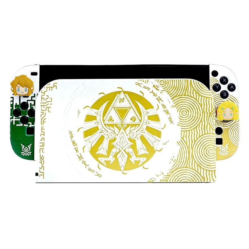 The Legend of Zelda Hartschalenhülle für NS2 Switch 2 Konsole Aufbewahrungstasche Silikon-Gummi-Daumengriff Ladestation Schutzhülle – Detail 2