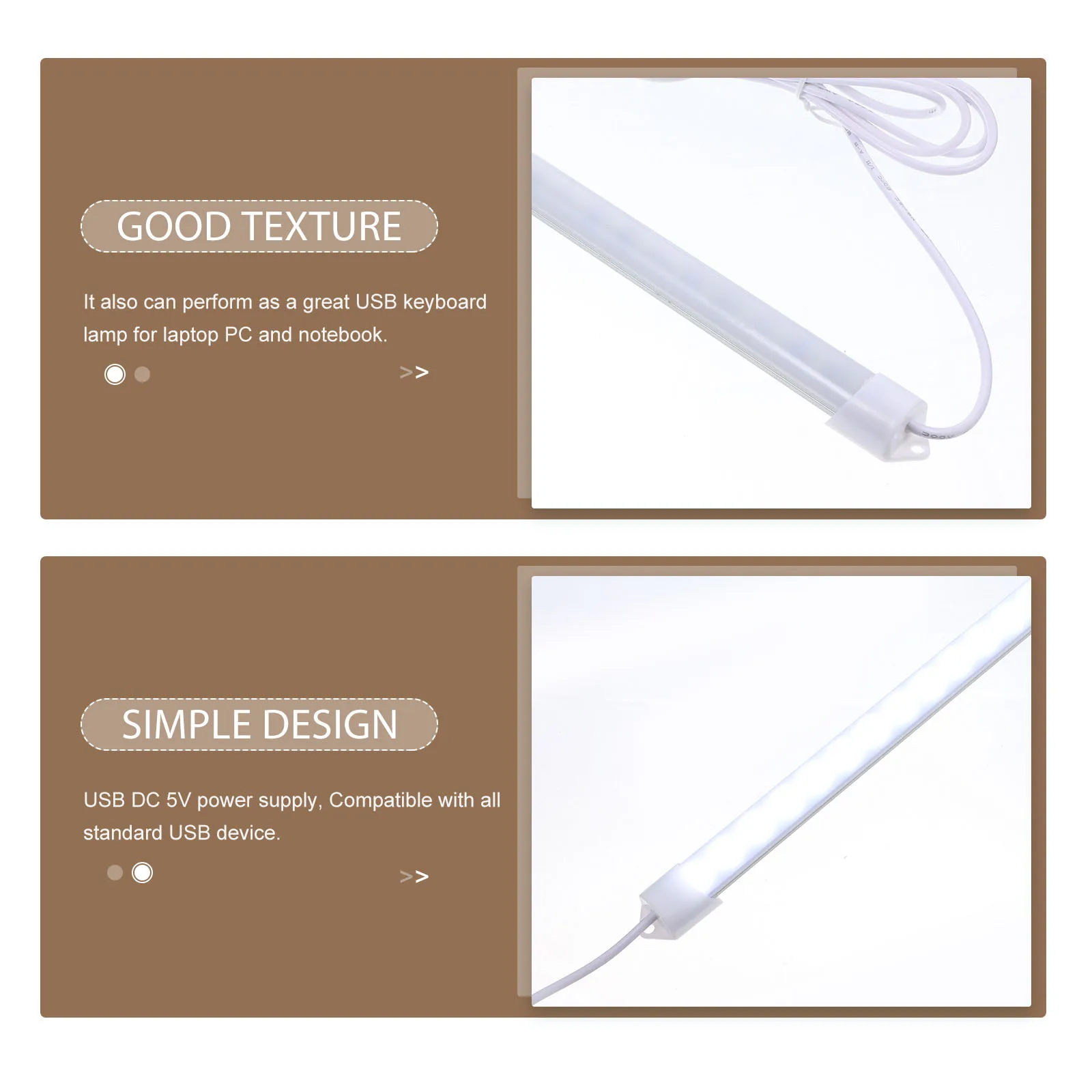 

Creative Eye-Care USB LED Reading Lamp Natural Light Strip Portable Keyboard Light Bar Non-Glare Eye Protection Night Work