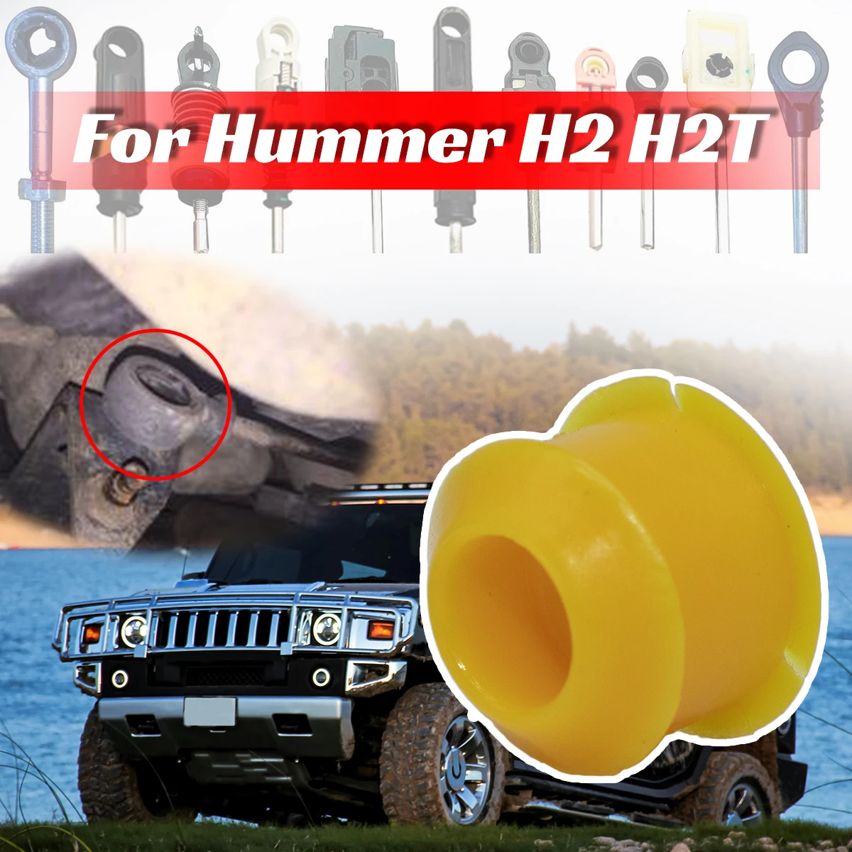 

2PC for Hummer H2 H2T Shift Cable Bushing Shifting Fix Gear Selector Change Lever Linkage End Pivot Grommet Trans Car Auto Parts