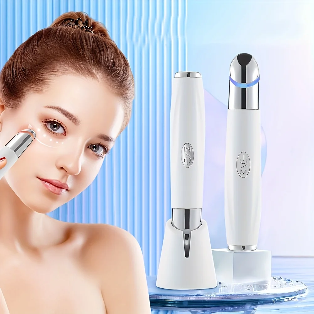 IPL Eye Massage Beauty Device Lighten Dark Circles Hot Compress 3 Color LED Photon Therapy Heated Vibrator Electric Eye Massager